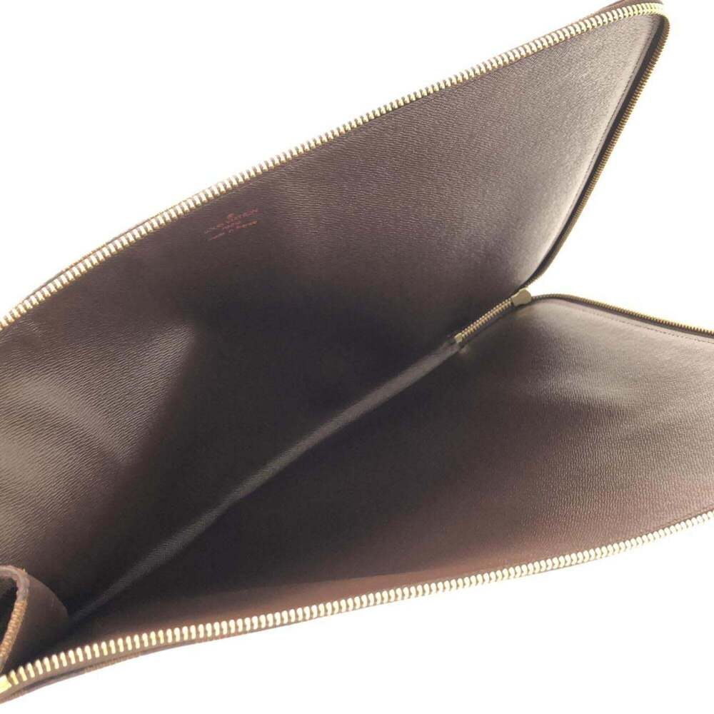 LOUIS VUITTON Authentic Brown Damier Pochette Clutch Bag - Picture 5 of 5